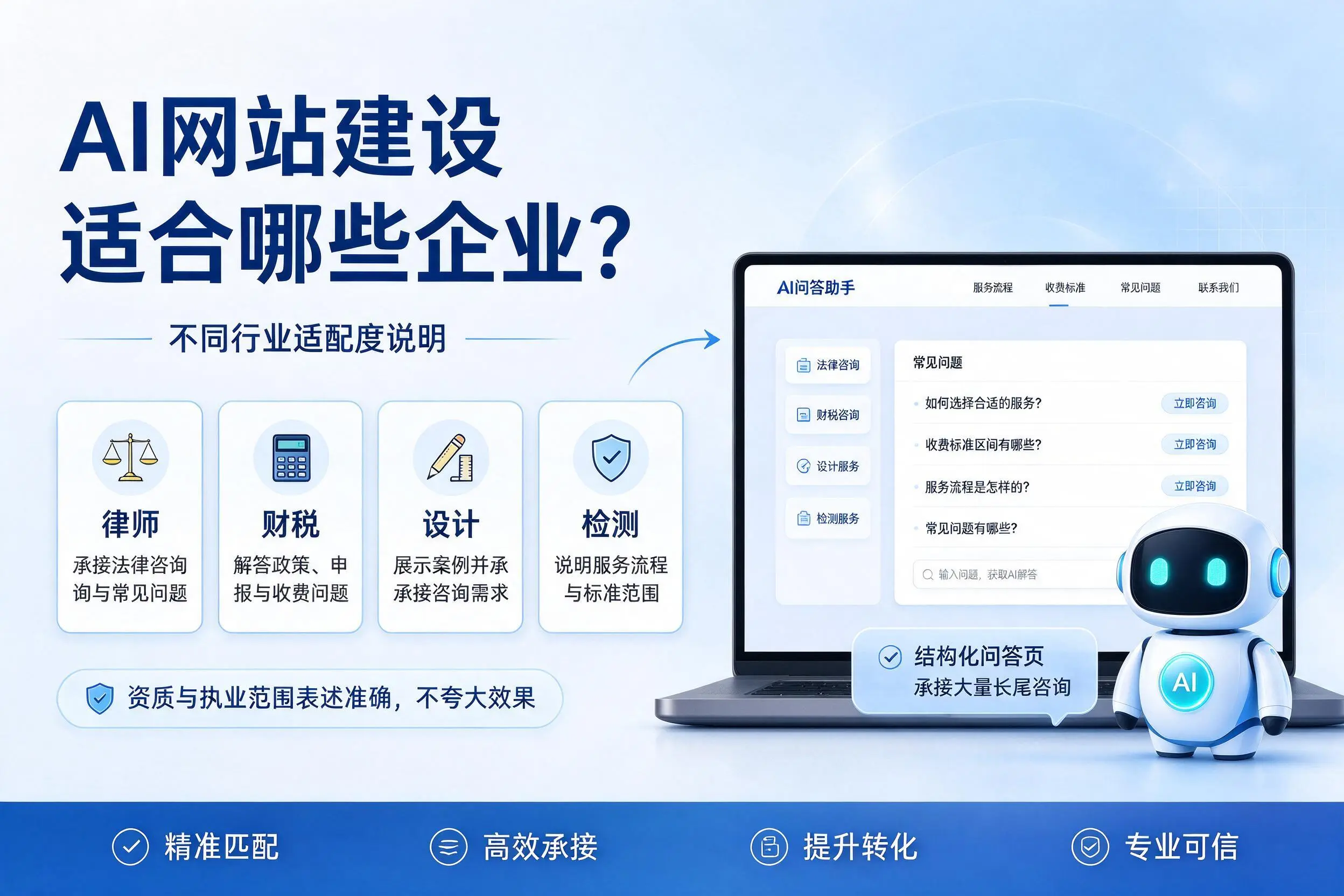 AI网站建设适合哪些企业?北屯不同行业适配度说明